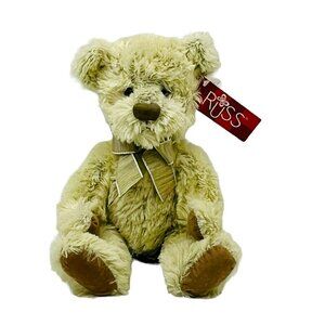 Russ Berrie Burleigh Bear Plush 10 Inch Stuffed Animal 24019 Stuffed‎ Animal